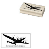 bestemming gepersonaliseerde Vliegtuig stempel (Gestempeld)