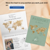 Bestemming Huwelijk Paspoort Wereldkaart Mexico Sa