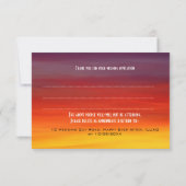 Bestemming Huwelijken In het Buitenland Kenia RSVP Kaart (Achterkant)