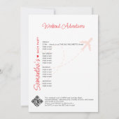 Bestemming Ibiza Hen Bachelorette Party Route Kaart (Achterkant)