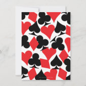 Bestemming Las Vegas Oefenavond Eet Invitatie Kaart (Achterkant)