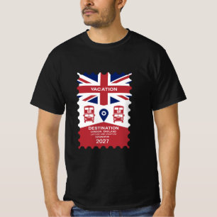 Bestemming Londen Verenigd Koninkrijk Vakantie T-shirt