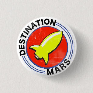 Bestemming Mars Ronde Button 3,2 Cm