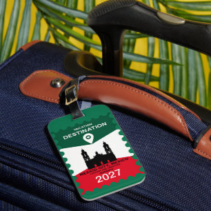 Bestemming Mexico Vakantie Cadeau Bagagelabel