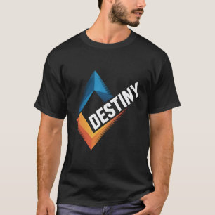 Bestemming Motiverende T-Shirt   Moderne Geometris