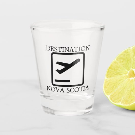 Bestemming Oostkust Nova Scotia shot cup Shot Glas (Voorkant)