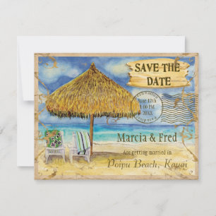 Bestemming Paradijs, Tropisch Strand Bewaar de Dat Save The Date