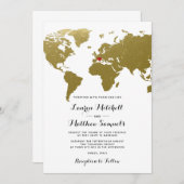 Bestemming Reizen Bruiloft Uitnodiging (Voorkant / Achterkant)
