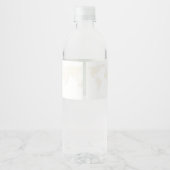 Bestemming Reizen Thema Bruiloft Waterfles Etiket (Achterkant)