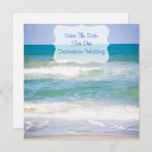 Bestemming/strand bruiloft-Opslaan datum Save The Date (Voorkant / Achterkant)