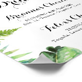 Bestemming Tropisch Groen Signature Drinks Bord Poster (Hoek)