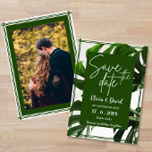 Bestemming Tropisch Palmboom Save The Date Kaart