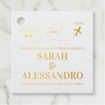 Bestemming Trouwdag Vliegtuig Hart