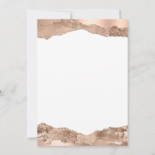 Bestemming Trouwdag Wereldkaart Rose Goud Kaart (Achterkant)