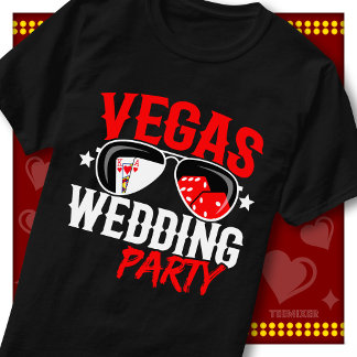 Bestemming Trouwen Las Vegas Bachelorfeest Ploeg T-shirt