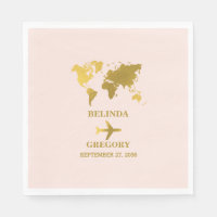 Bestemming Trouwfeest Wereld Paspoort Roze Goud