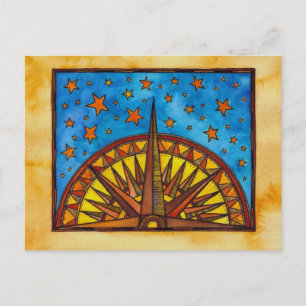 Bestemming, universum briefkaart