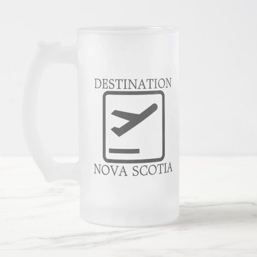 bestemming van de mok Nova Scotia-bier aan de oost (Links)