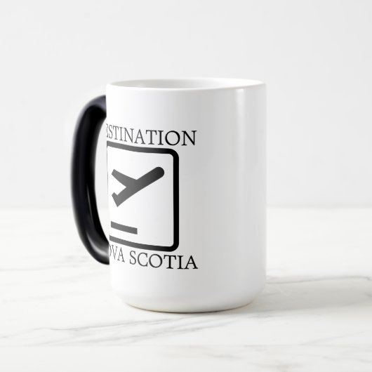 bestemming van de mok Nova Scotia-bier aan de oost (Voorkant links)