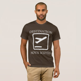 bestemming van het shirt Nova Scotia aan de oostku