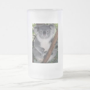 Bestemming Zazzle Schattig Koala Aussi Outback Matglas Bierpul