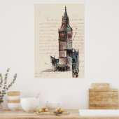 Bestemmingen |  brieven van Big Ben Poster (Keuken)