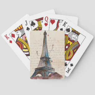 Bestemmingen Brieven van de Eiffeltoren Pokerkaarten