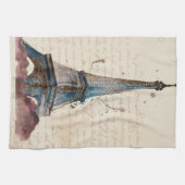 Bestemmingen | Brieven van de Eiffeltoren Theedoek (Horizontaal)