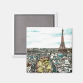 Bestemmingen |  Eiffeltoren in het Uitzicht van Pa Magneet (Voorkant / Achterkant)