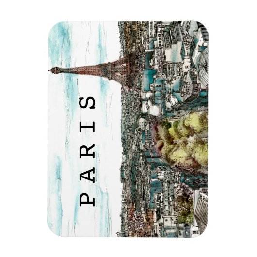 Bestemmingen |  Eiffeltoren in het Uitzicht van Pa Magneet (Verticaal)