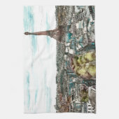 Bestemmingen |  Eiffeltoren in het Uitzicht van Pa Theedoek (Verticaal)