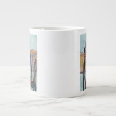 Bestemmingen | Twee Gondolas in Venice Sketch Jumbo Mok (Voorkant)