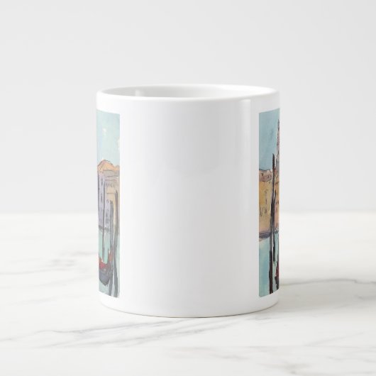Bestemmingen | Twee Gondolas in Venice Sketch Jumbo Mok (Voorkant)