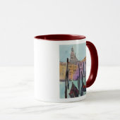 Bestemmingen | Twee Gondolas in Venice Sketch Mok (Voorkant rechts)