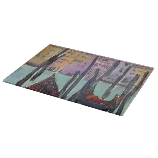 Bestemmingen | Twee Gondolas in Venice Sketch Snijplank (Hoek)