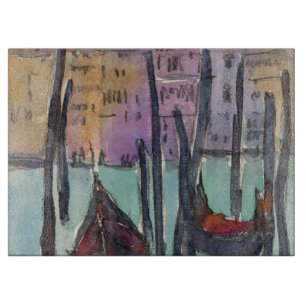 Bestemmingen Twee Gondolas in Venice Sketch Snijplank