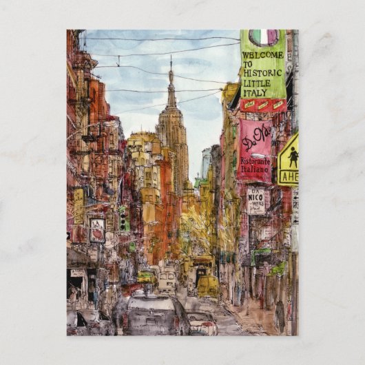 Bestemmingen | Uitzicht New York City of Little It Briefkaart (Voorkant)