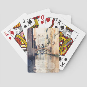 Bestemmingen Venice Gondolas Fotografie Speelkaarten