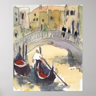 Bestemmingen Venice Plein Air Gondola Ride Poster