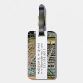 Bestemmingen |  vijfde toegangsklok bagagelabel (Achterkant verticaal)