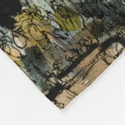 Bestemmingen | vijfde toegangsklok fleece deken (Hoek)