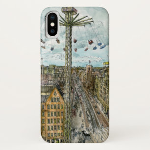 Bestemmingen Waterverf Europese Swing Ride iPhone X Hoesje