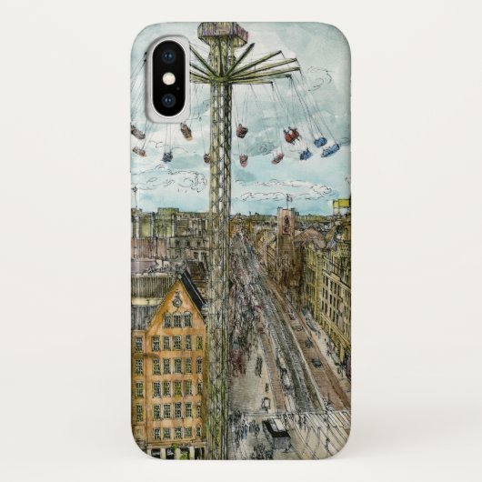 Bestemmingen | Waterverf Europese Swing Ride Case-Mate iPhone Case (Achterkant)