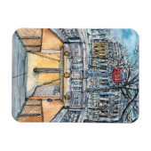 Bestemmingen | Waterverf  metro-ingang Magneet (Horizontaal)