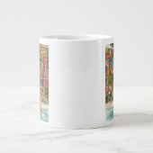 Bestemmingen | Waterverf strand en gebouwen Jumbo Mok (Voorkant)