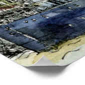 Bestemmingen | Waterverf Thames Waterfront Poster (Hoek)