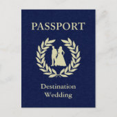 bestemmings-trouwpaspoort uitnodiging briefkaart (Voorkant)