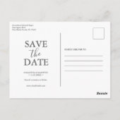 Bestemmingsbruiloft Bewaar de datum Briefkaarten (Achterkant)
