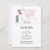 Bestemmingsinstortingsweddenschap opslaan datum save the date (Voorkant)