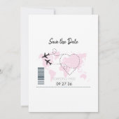 Bestemmingsinstortingsweddenschap opslaan datum save the date (Achterkant)
